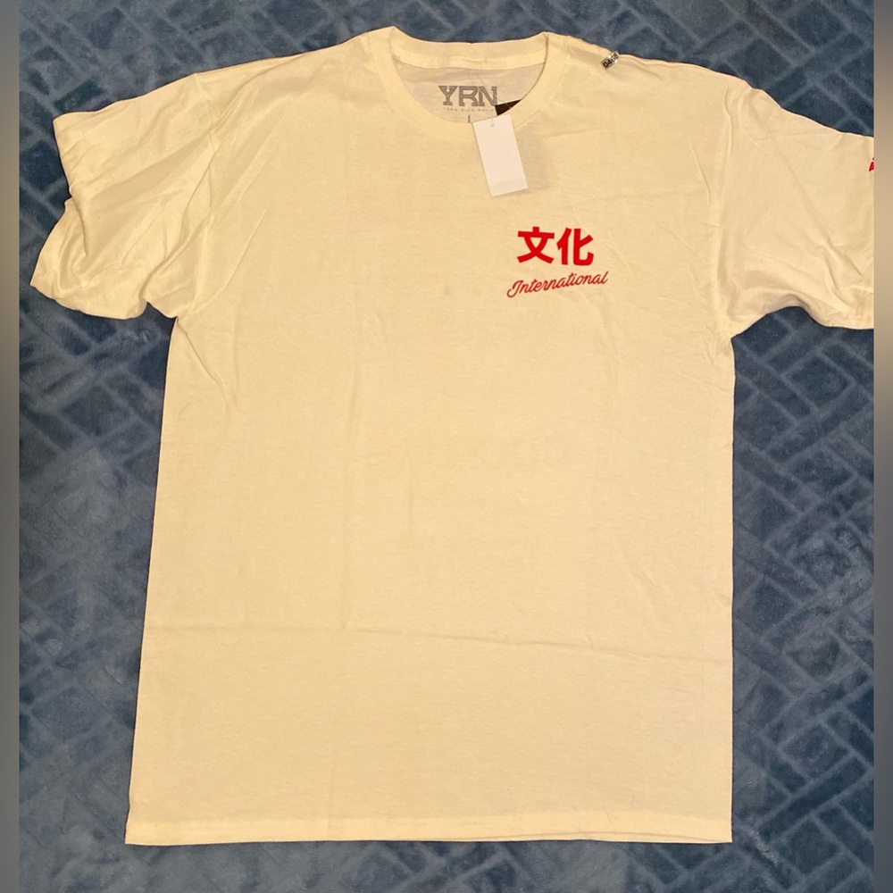 YRN Yung Rich Nation International White Short Sleeve Mens Tee Shirt Size Large